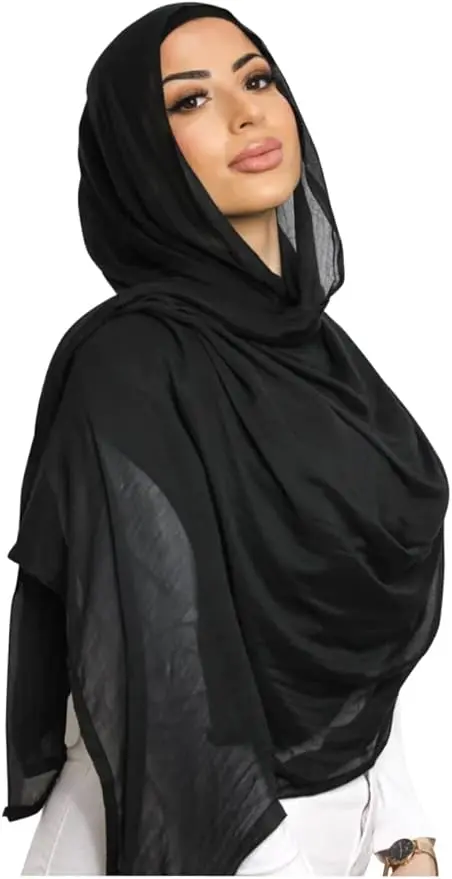 Women's Cotton Hijab Black