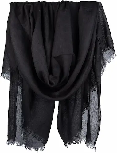 Black hijab scarf light weight